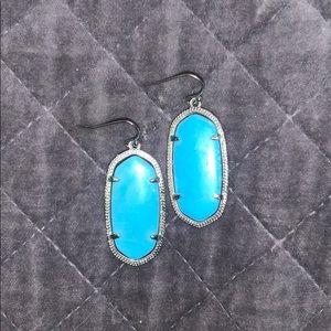 turquoise kendra scott earrings